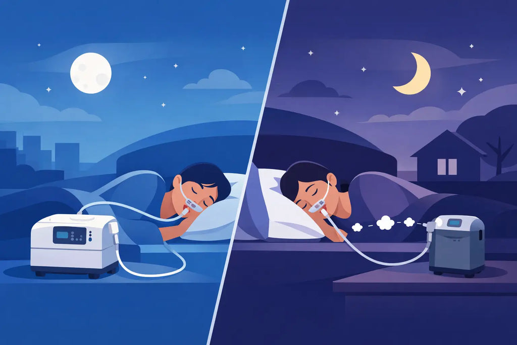 Continuous Flow Versus Pulse Dose at Night