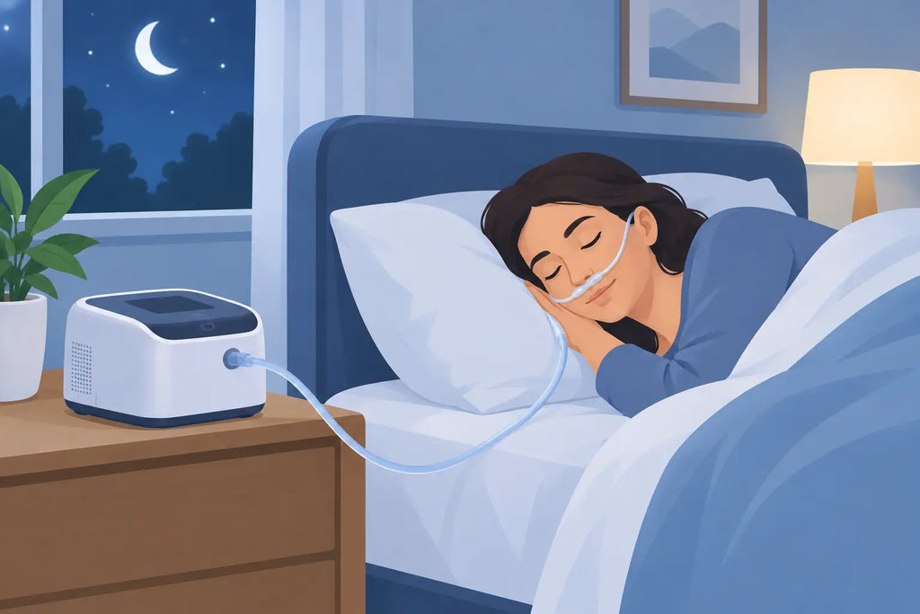 Overnight Oxygen Therapy Setup for Better Sleep