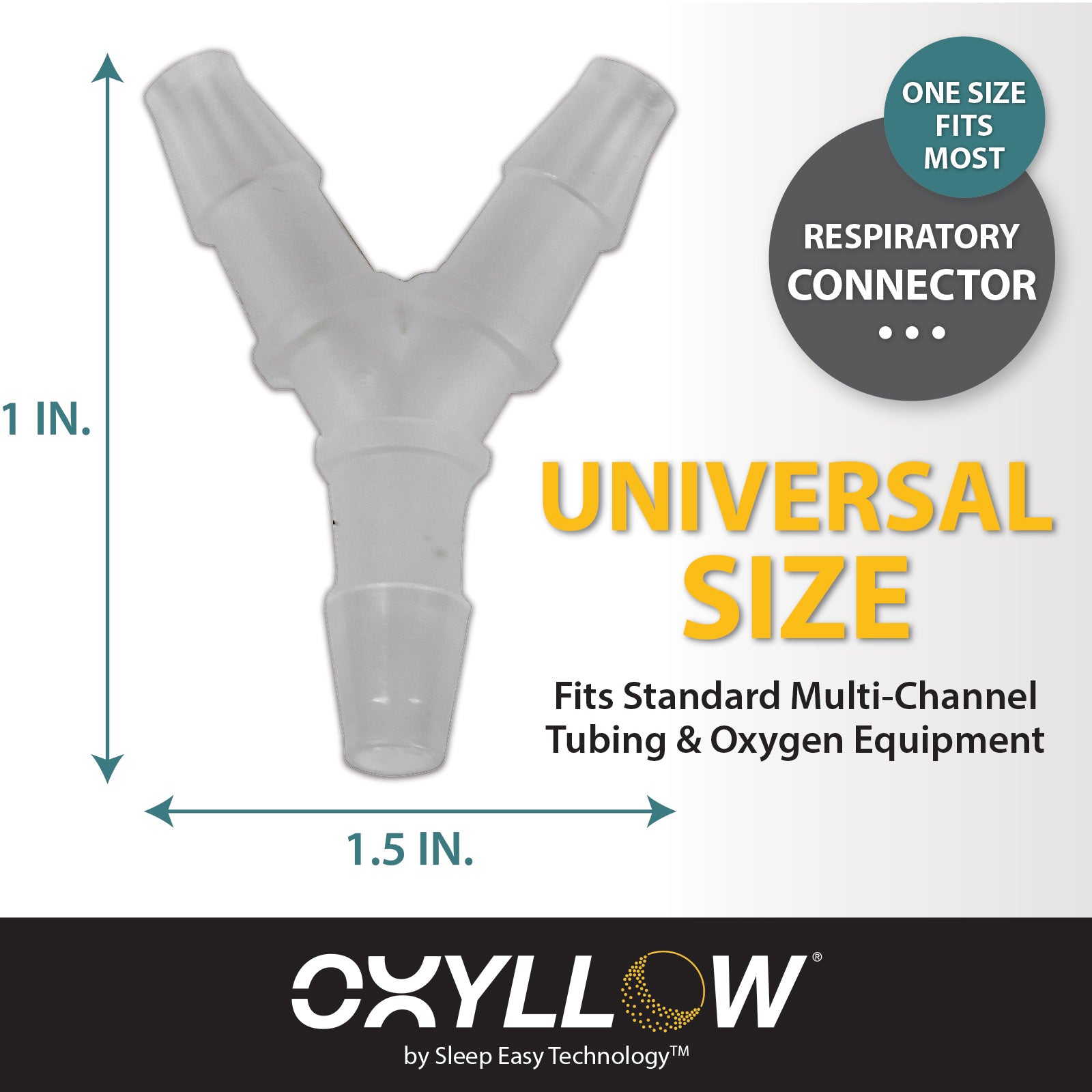 Cable Socket Join Sleep Example Image Premium Y-Connector| 10 Count | 3-Way Barbed Design | Secure Fit for O ...