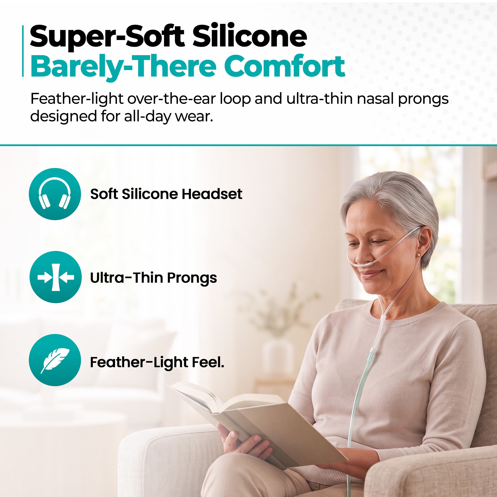 Oxyllow Tube-soft Nasal Cannula 7ft